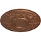 Ekena Millwork Oslo Ceiling Medallion (Fits Canopies up to 10 1/2"), 28 1/8"OD x 1 3/4"P, Polished Copper CM28OSPOS - alternate 4